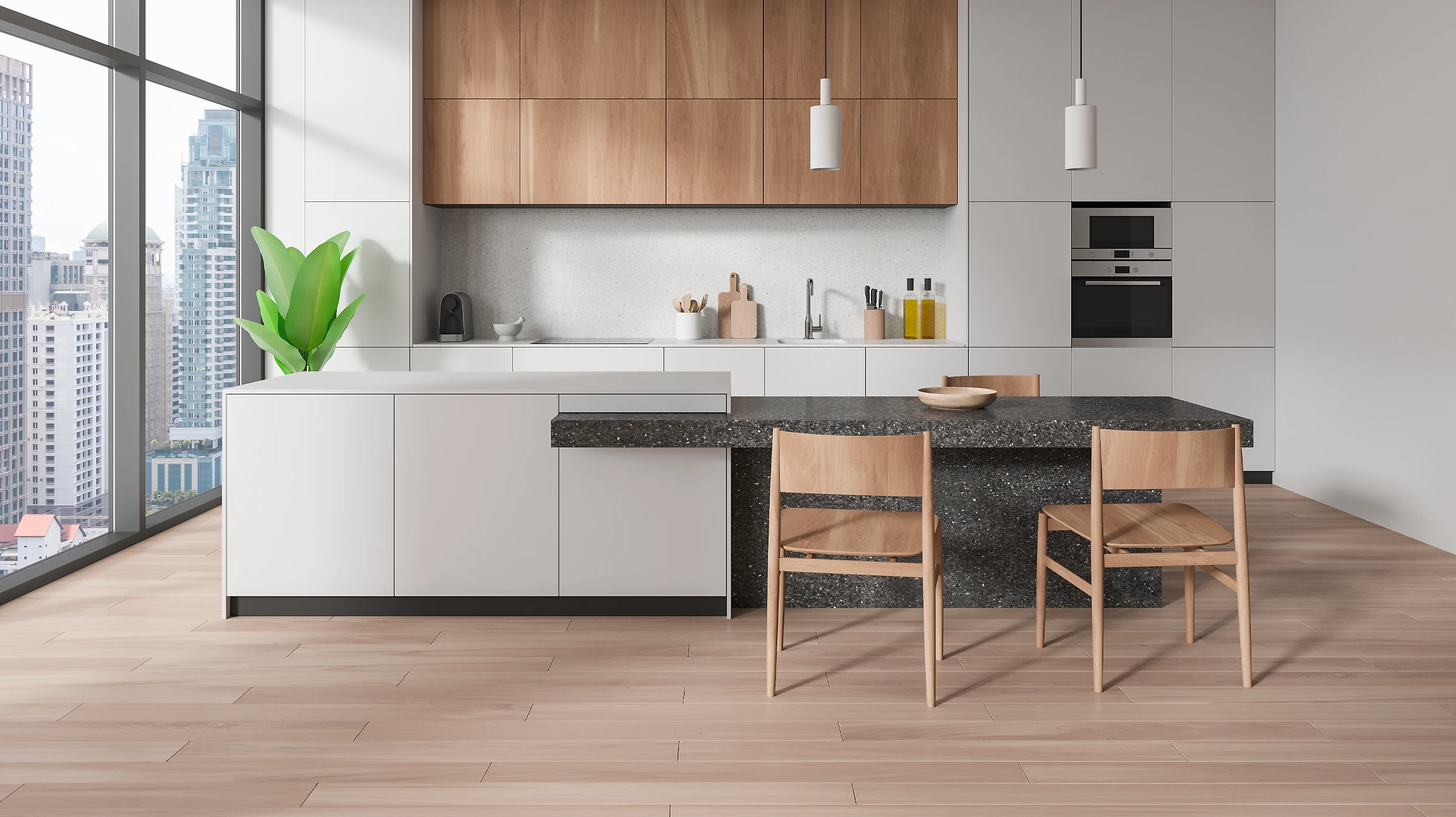 Intérieur d'un showroom ou magasin spécialisé présentant une gamme d'échantillons de revêtements